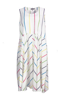 Ralston kleding, Jurk Doris wit multi