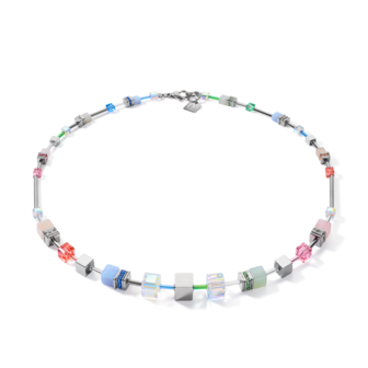 Coeur de Lion Ketting 5007/ /1522 Multi Pastel-Zilver