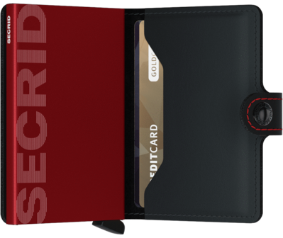 Secrid Miniwallet M Matte Black &amp; Red portemonnee