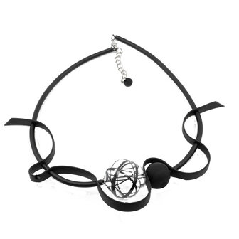 Baldino rubberen ketting zwart E502