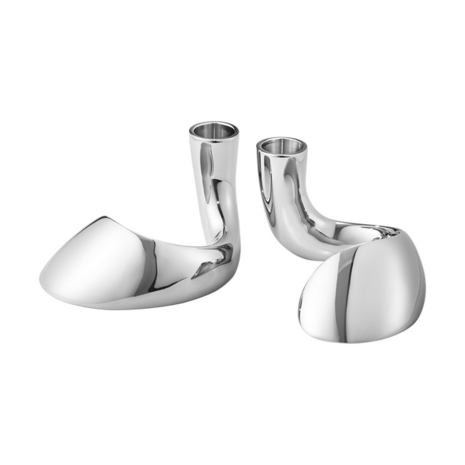 Georg Jensen Bloom kandelaar set van 2 
