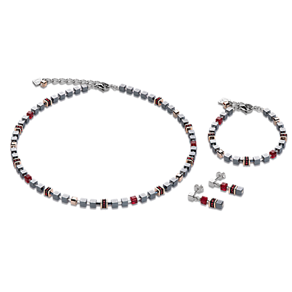 Coeur de Lion Ketting 4857/ /0300 Haematite Red