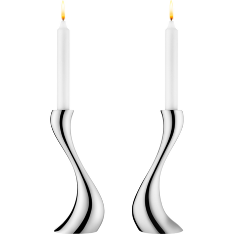 Georg Jensen Cobra kandelaar middel set van 2