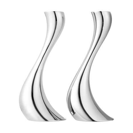 Georg Jensen Cobra kandelaar middel set van 2