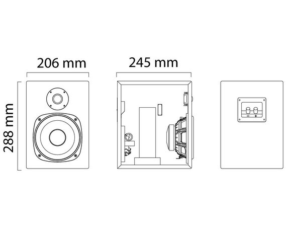 Montana meubel kasten systeem TV & Sound luidspreker, speaker medium set van 2