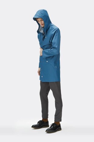 Rains Regenjas Long Jacket unisex faded blue 1202-42