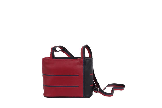 Krista's Helsinki Small zwart, rood, donker paars