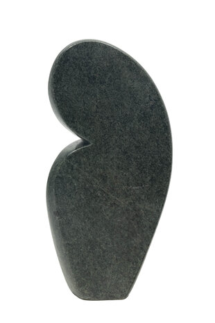 Stenen beeld kissing lover 2 personen, 18 cm hoog, groen