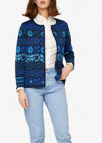 Oleana Cardigan 343 W dark blue