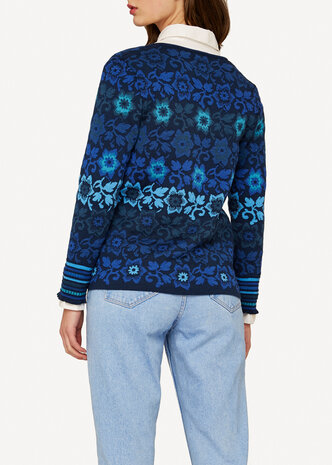Oleana Cardigan 343 W dark blue