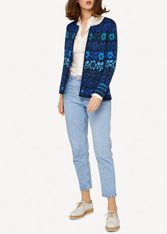 Oleana Cardigan 343 W dark blue