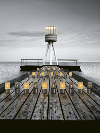 Stelton Olie lamp helder glas, model 1005