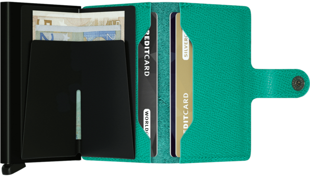 Secrid Miniwallet MC Crisple Emerald portemonnee