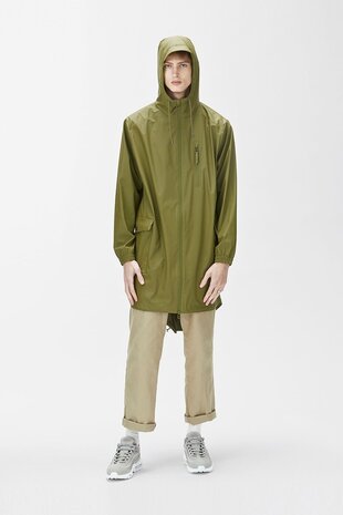 Rains Regenjas Long Jacket unisex sage 1202-78