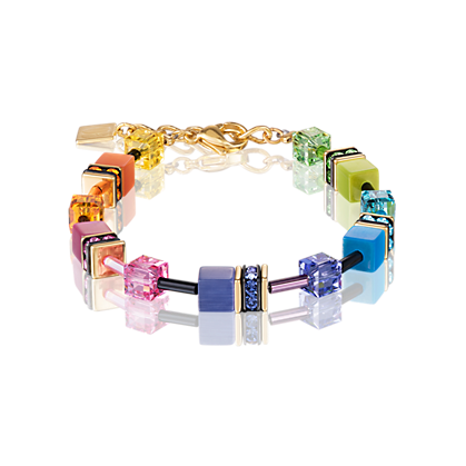 Coeur de Lion Armband 2838/ /1573 Multicolor Rainbow-Gold 2