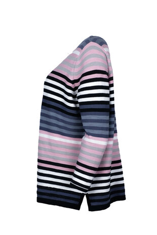 Mansted kleding Lela trui zwart accent rose