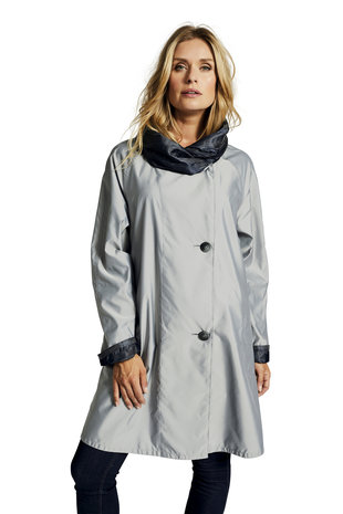 Herluf jas Storm twee zijden draagbaar cobalt blauw