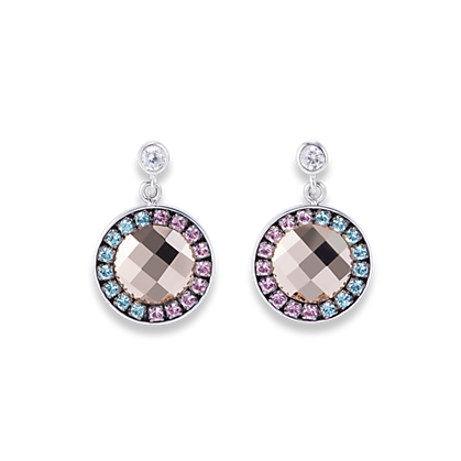 Coeur de Lion Oorbellen 4954/ /1906 Rose-turquoise