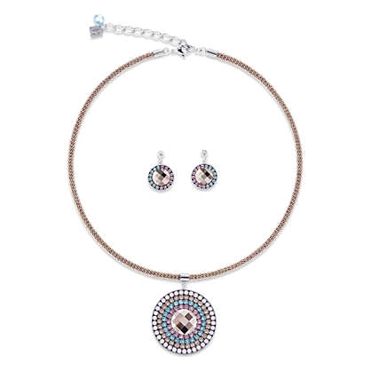 Coeur de Lion Oorbellen 4954/ /1906 Rose-turquoise