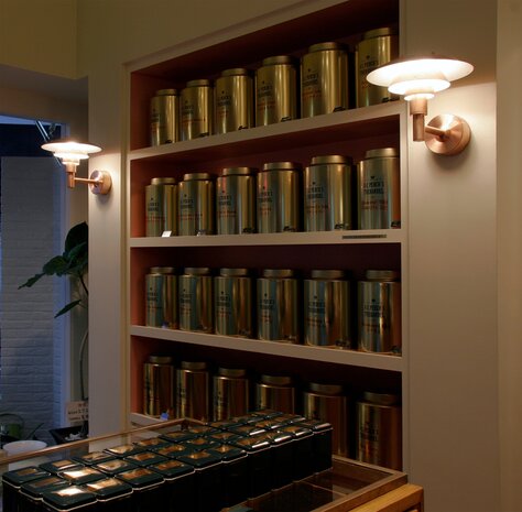 Louis Poulsen buitenlamp PH3-2&frac12; wandlamp zwart