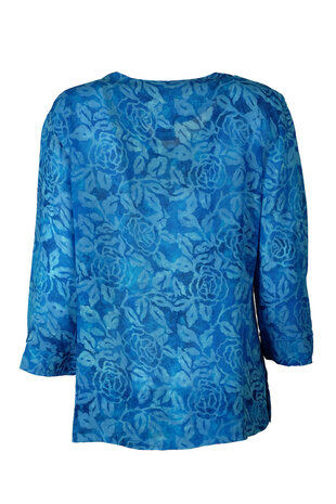 Unikat Artwear kleding blouse 120 helder blauw