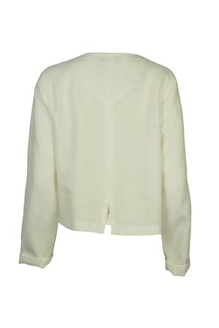 Ralston kort linnen jasje Babi wit 41571