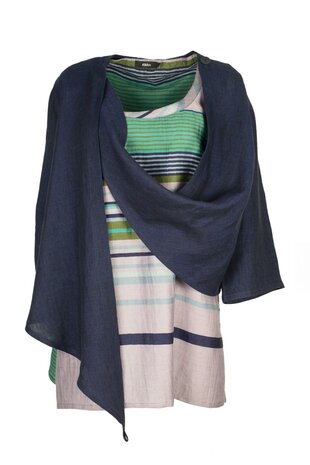 Ralston linnen vestje Hey donkerblauw 41570