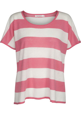 Two Danes shirt top Lucienne rose wit