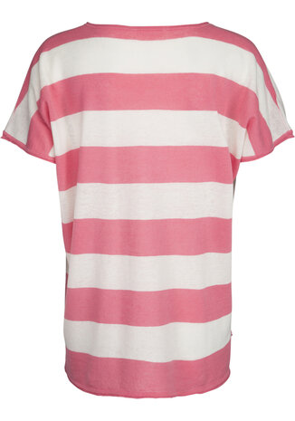 Two Danes shirt top Lucienne rose wit
