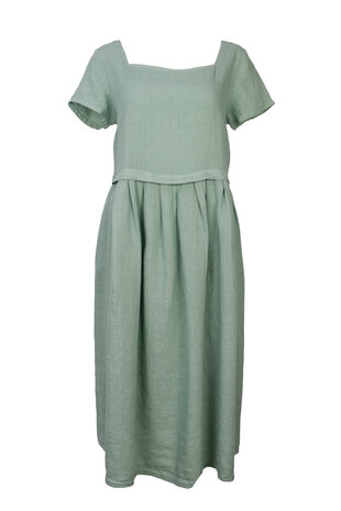 Blueberry Italia linnen jurk mint 9059