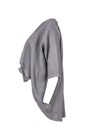 Blueberry Italia linnen jasje grijs 9027