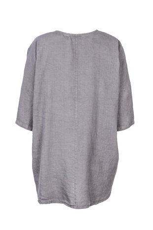 Blueberry Italia linnen jasje grijs 9027