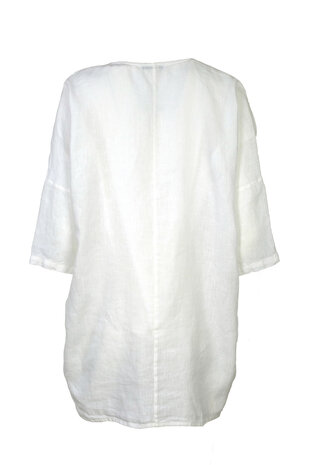 Blueberry Italia linnen jasje wit 9027