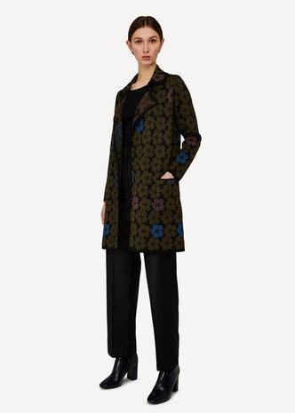 Oleana Long Cardigan 358 P olive