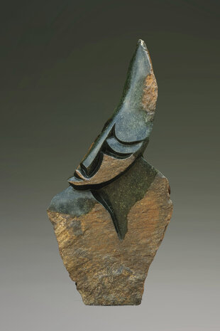 Stenen tuinbeeld uniek, Desperate waiting abstract