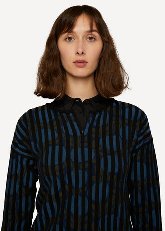 Oleana Cardigan 502 W Late night blueberry