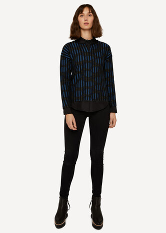 Oleana Cardigan 502 W Late night blueberry