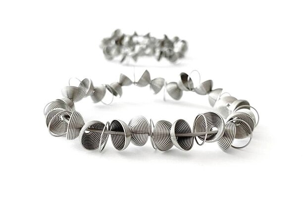 La Molla Armband Lune metalen veren armband 14003