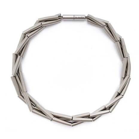 La Molla Collier Tem metalen veren ketting 140540