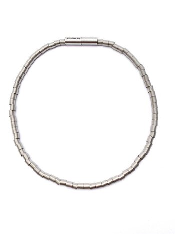 La Molla Collier Zanzibar metalen veren ketting14076