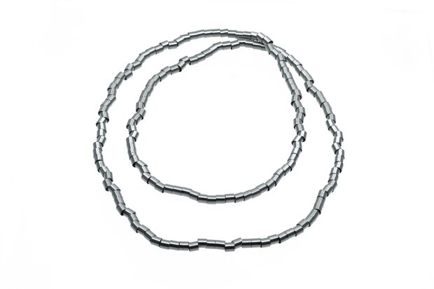 La Molla Collier Zanzibar ketting met metalen veren 14075