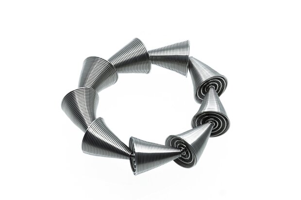 La Molla Armband C&ocirc;ne metalen veren itali&euml; en frankrijk 14012