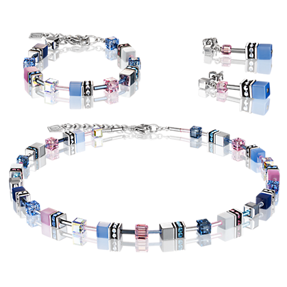 Coeur de Lion Oorbellen 2839/ /0719 Blue-Rosa