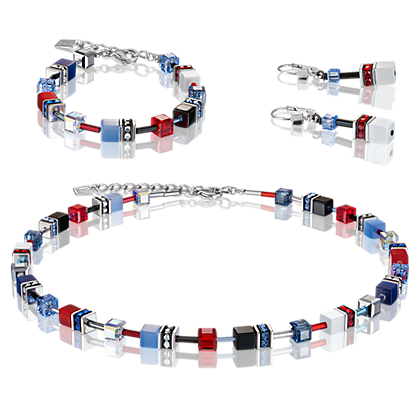 Coeur de Lion Oorbellen 2838/ /0703 Blue-Red