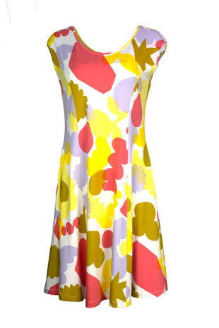 Mansted jurk kleding Minnie geel rose 