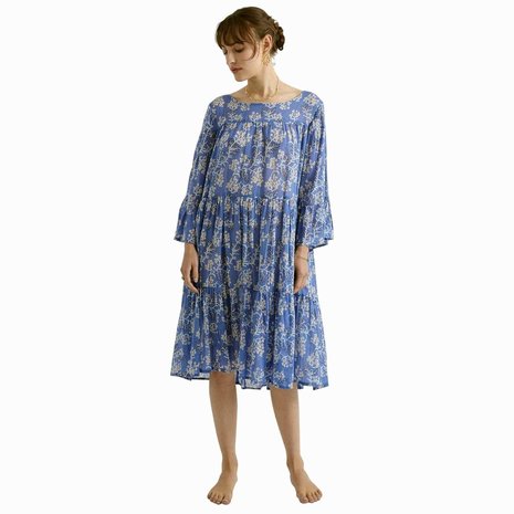Zen Ethic zomerjurk Wendy Brune blauw