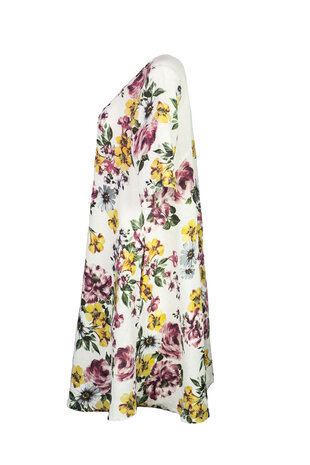 Blueberry Italia linnen jurk wit 9314-48