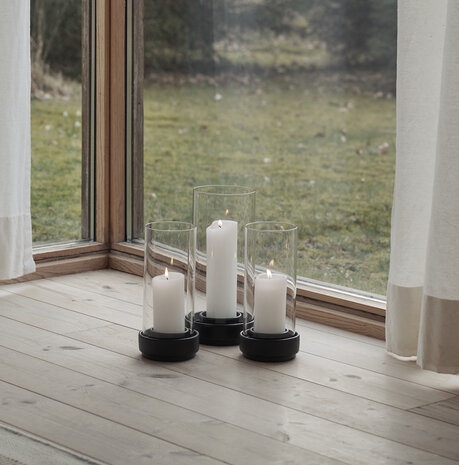 Stelton windlicht Hurricane klein 24,5 cm hoog