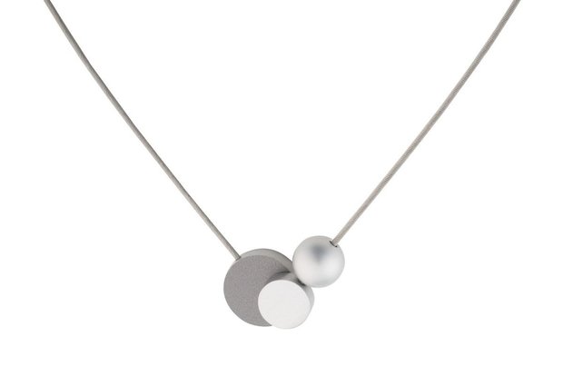 CLIC Ketting goud en antraciet magnetische sluiting C138G