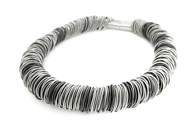 La Molla Collier Maxi-one Dark ketting metalen veren roestvrij staal 40561